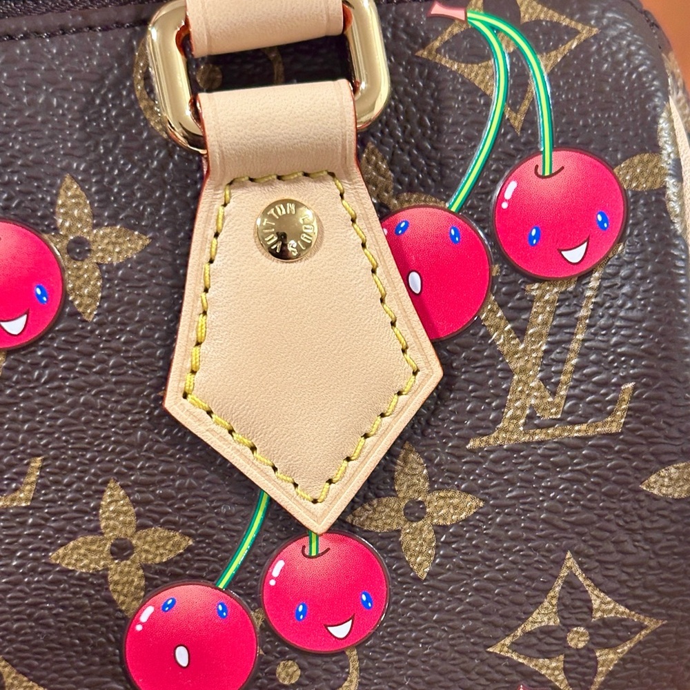 🆕💖 Louis Vuitton LV X TM Murakami Cherry Cerises Speedy 20 - Picture 12 of 17